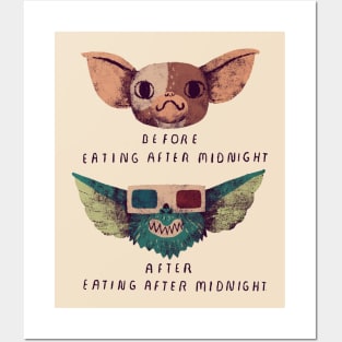 before and after midnight eating Posters and Art